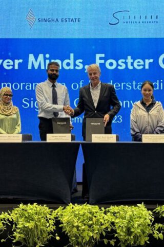 Environment Ministry signs MOU with CROSSROADS Maldives by S Hotels and Resorts Under Singha Estate to support OECM recognition