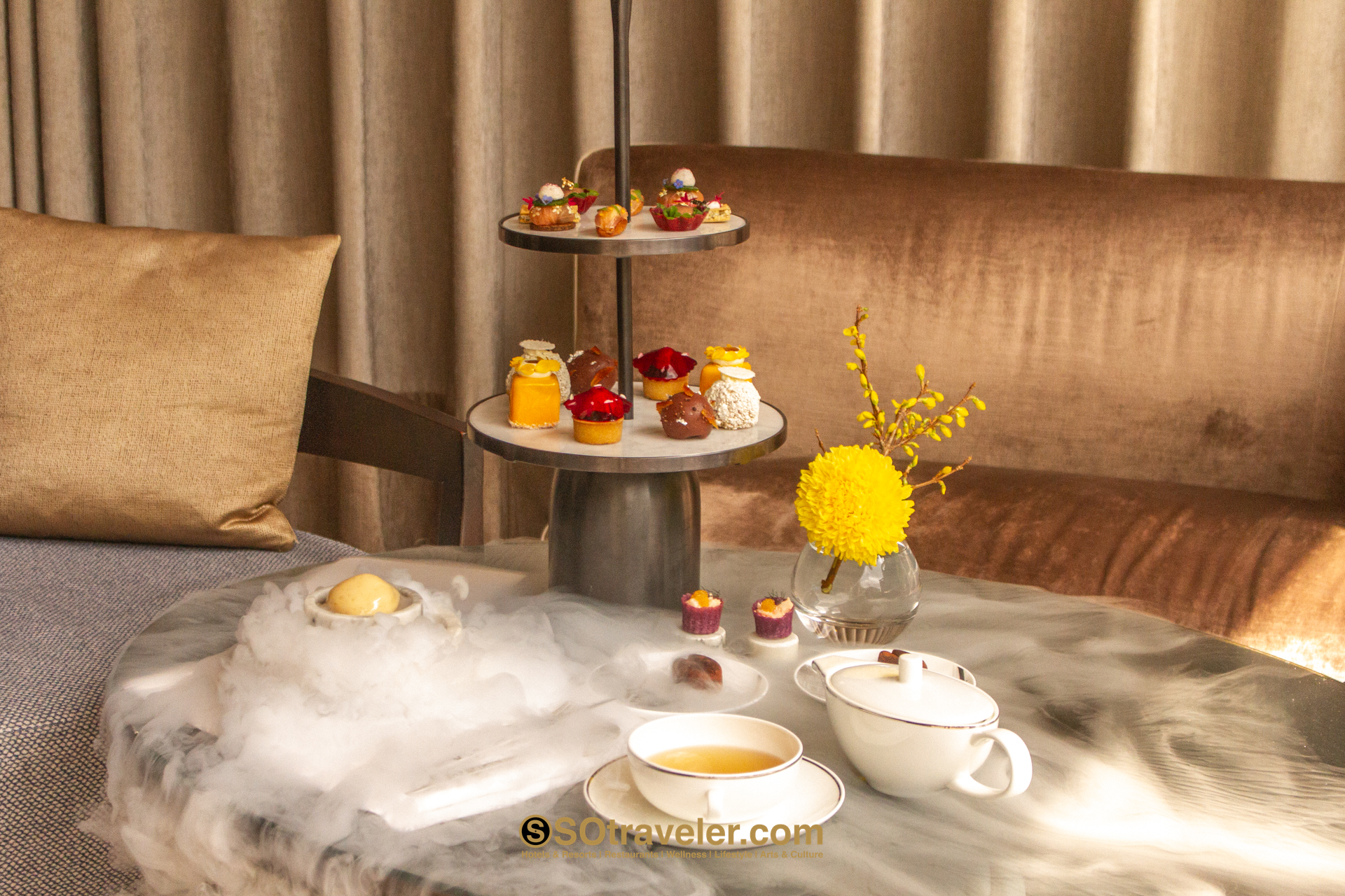 Left Hand Roasters Afternoon Tea at Four Seasons Hotel Bangkok at Chao Phraya River
