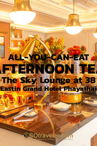 All-you-can-eat Afternoon Tea at the Sky Lounge at 38 , Eastin Grand Hotel Phayathai