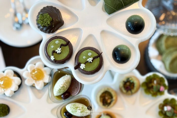 Matcha Cheese Kuromame Tart