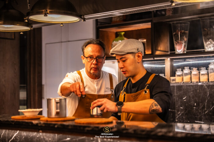 Le Canard de Challans duck with girolle mushrooms and beans
