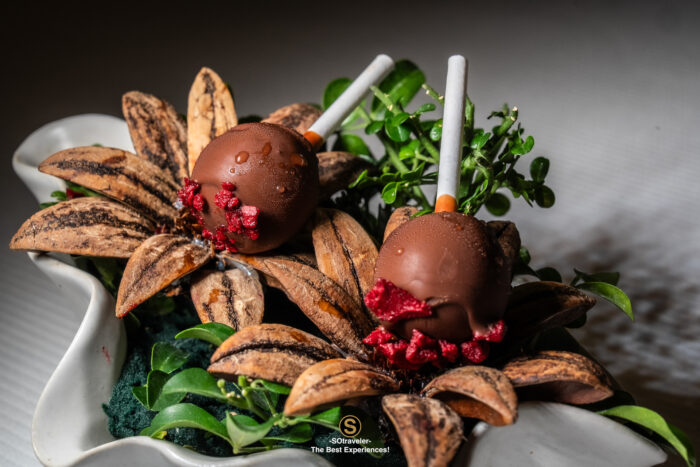 Surprise du Verger petit dessert course at Signature Bangkok