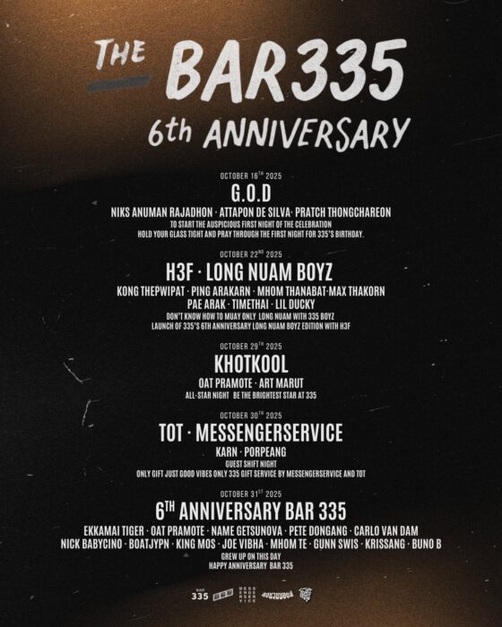 Live Music and Celebration at BAR 335 Bangkok