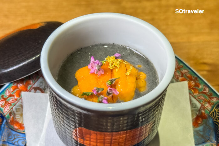 Black Uni Steamed Egg Custard