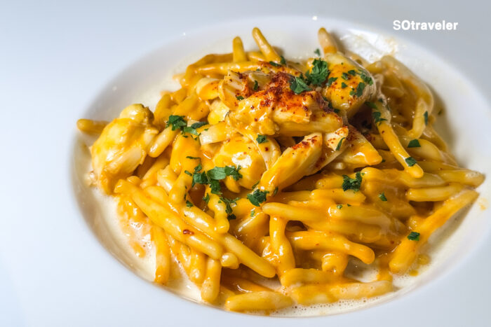 Trofie Pasta with Crab Meat