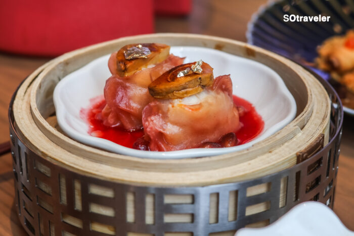 ฮะเก๋ากุ้งและตับปลาอังคิโมะ