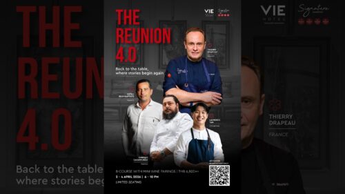 เชฟมิชลินสตาร์ 4 ท่านร่วมกันปรุงอาหารในงาน The Reunion 4.0 ณ Signature Bangkok