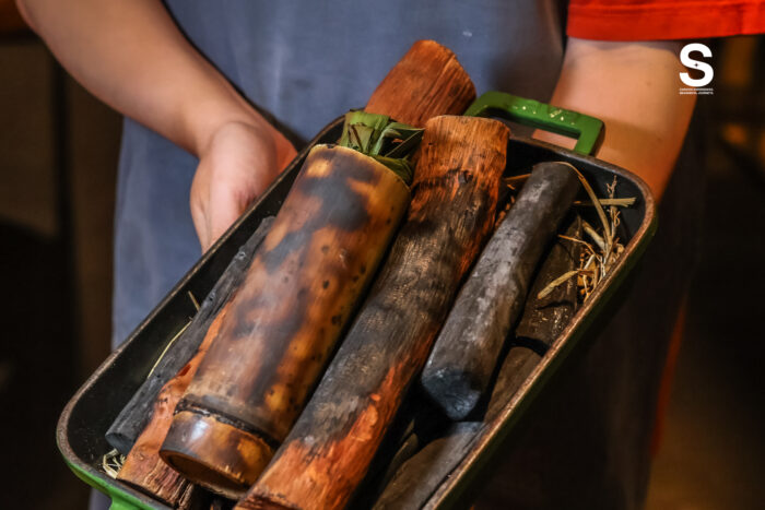 Bamboo-Cooked Mushroom (หลามเห็ด)