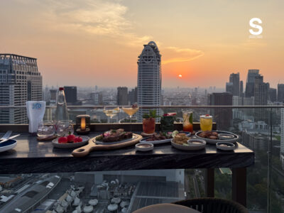 รีวิวอาหารและเครื่องดื่มที่ Sato San Rooftop Bar ชั้น 32
