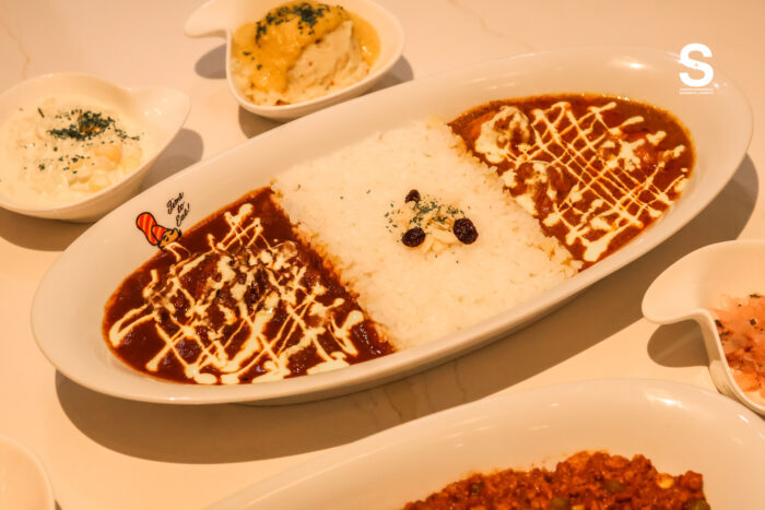 Combination Curry (Gyusuji Curry x Butter Chicken Curry)
