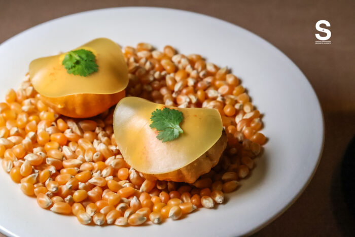 Charred Corn Pani Puri