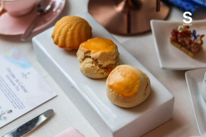 Classic Scone & Apricot and Roasted Macadamia Scone & Orange Madeleine