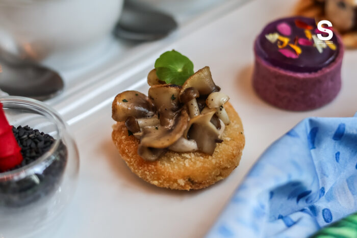 Truffle Mushroom Arancini, Sautéed Wild Mushroom Medley
