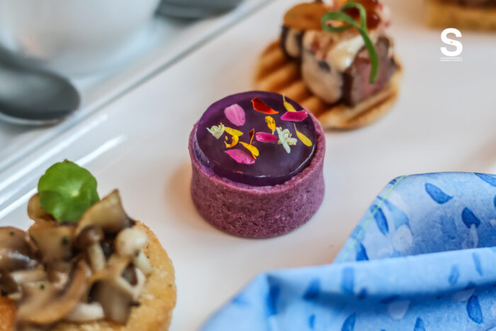 Chicken Parfait with Butterfly Pea and Calamansi