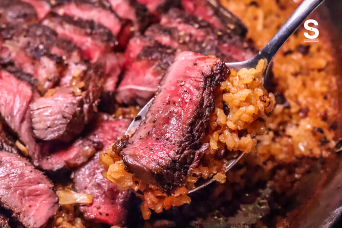 Bone-in Striploin & Garlic Fried Rice