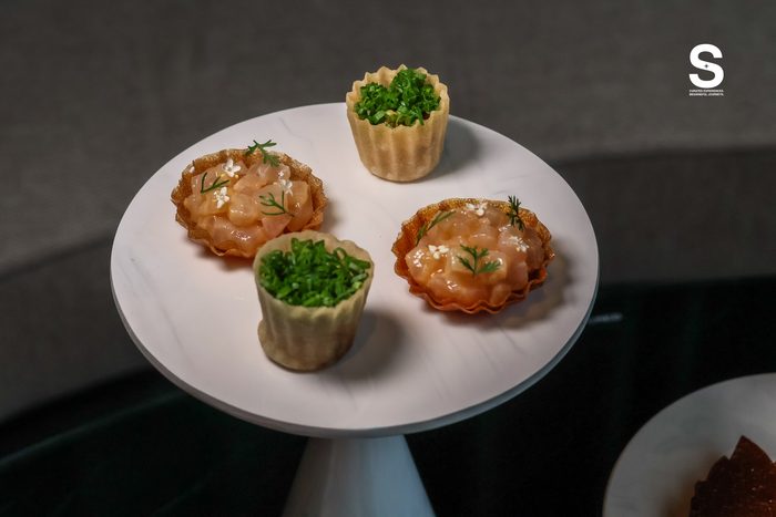 Cured Trevally Tartlet & Hoy Tod