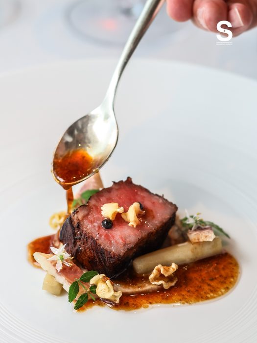 Niigata Murakami Beef, Smoked Eel, Gobo, Sansho