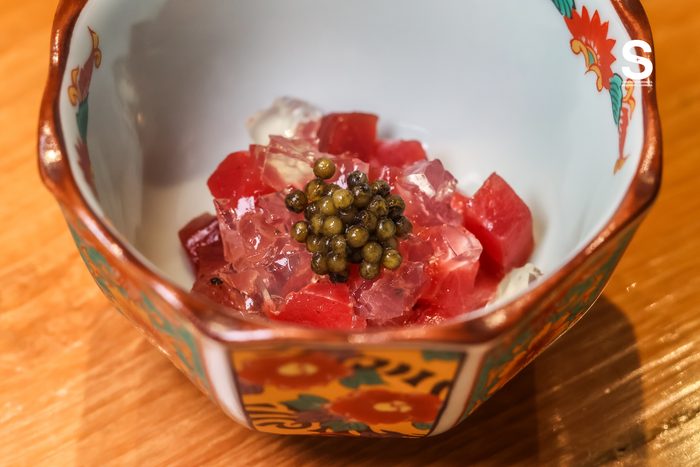 Honmaguro Tartare, Dashi Aspic, Caviar