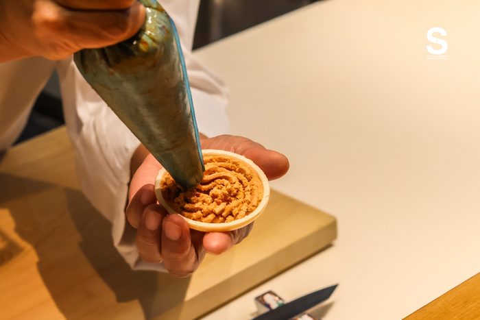 Ankimo Monkfish Liver, Monaka Wafer