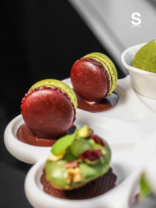 Double Chocolate Matcha Macaron